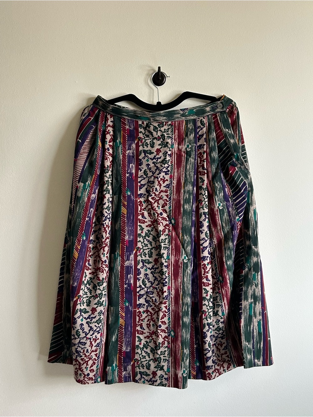 Vintage Jaeger London Multicolor 100% Wool Women's Skirt